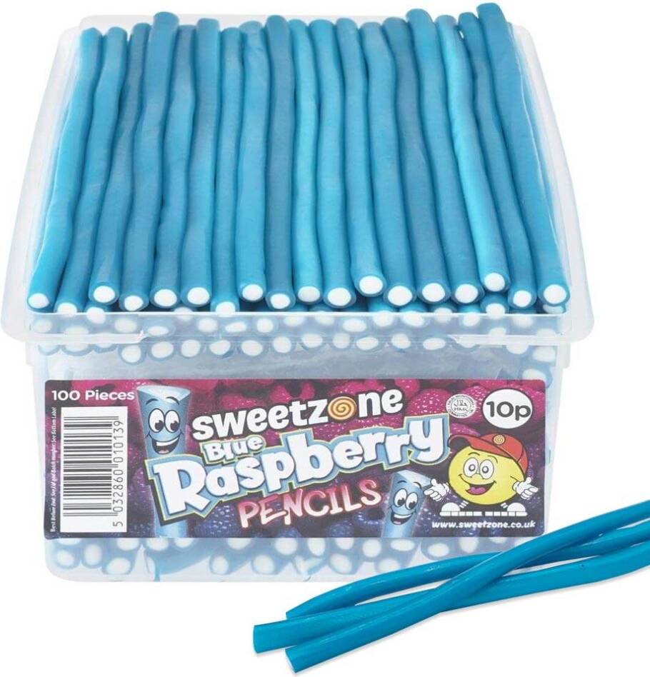 Phoenix Blue Raspberry Pencils 1.1KG Tub