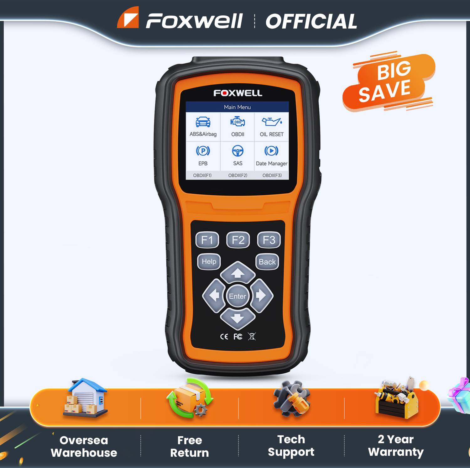 Obd reader Foxwell NT630 Plus OBD2 Code Reader ABS