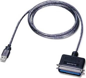 Usb To Parallel Printer Cable 1.8m Graphite