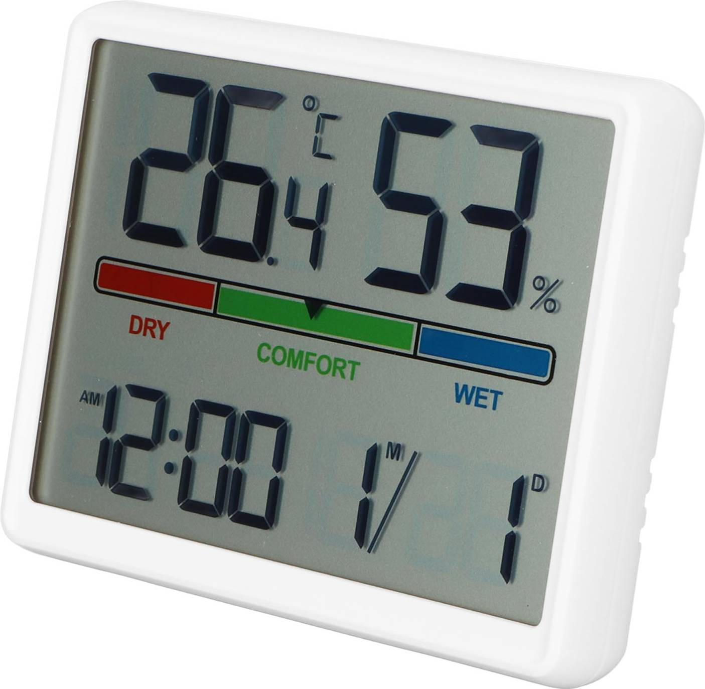 LED Desk Clock With Temperature Humidity Display