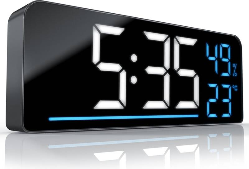 Tlily LED Alarm Clock Digital Large Display