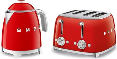Smeg Mini Kettle 4 Slice Toaster Set