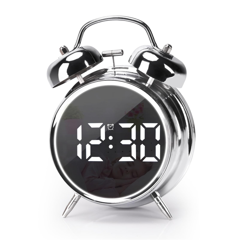Typecat Digital Small Alarm Clock 4.5 Inch Double Bell