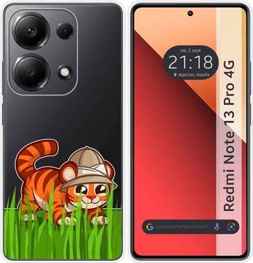 Redmi note 13 pro TuMundoSmartphone Silicone Transparent Cover for Redmi Note 13 Pro