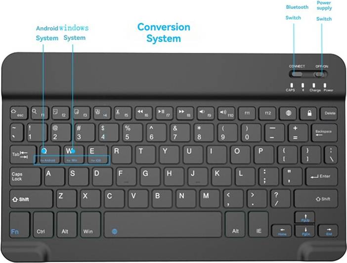 Bluetooth Portable Keyboard for Tablet PC