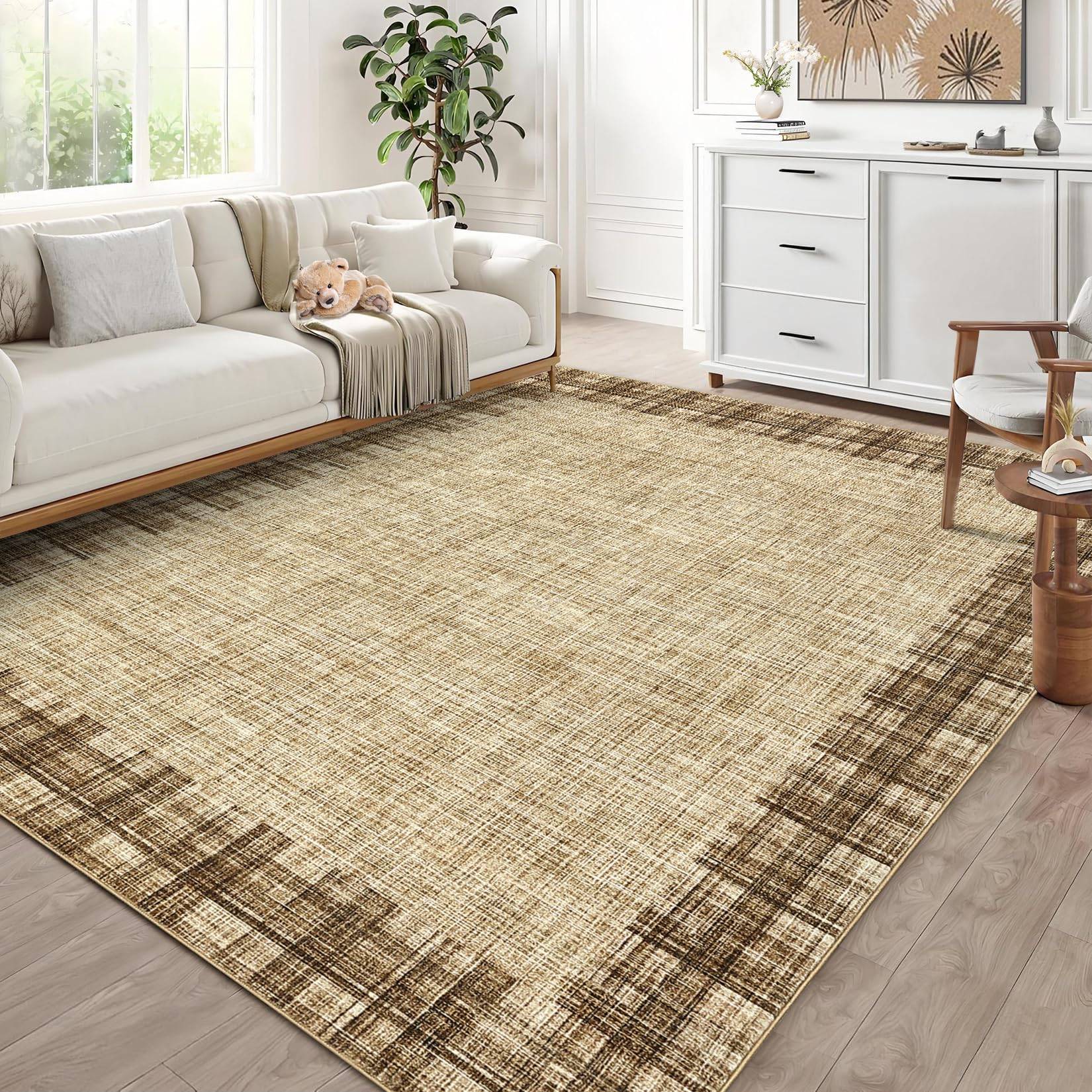 Machine washable area rugs Garvee Rugs 8x10 Machine Washable Area Rug