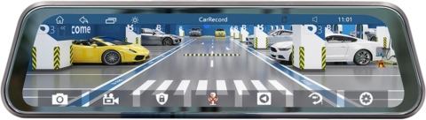 Car Dash Cam Rearview Mirror