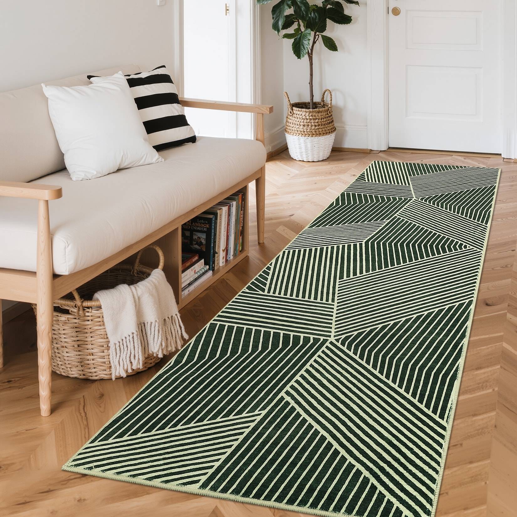 Garvee Modern Washable Non-Slip Rug