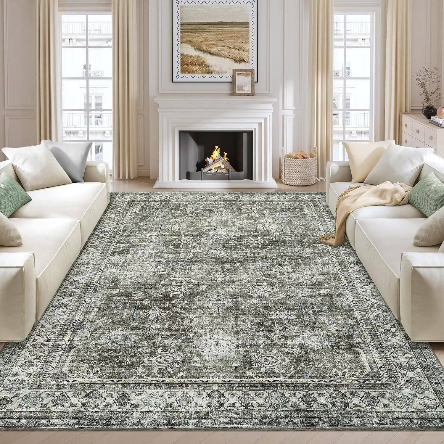 Garvee Vintage Boho Distressed Area Rugs