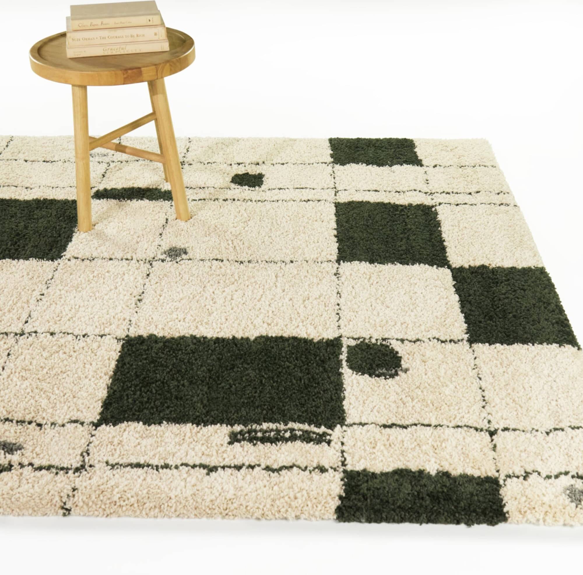 Balta Rugs Abstract Modern Area Rug Beige, Green 63x"
