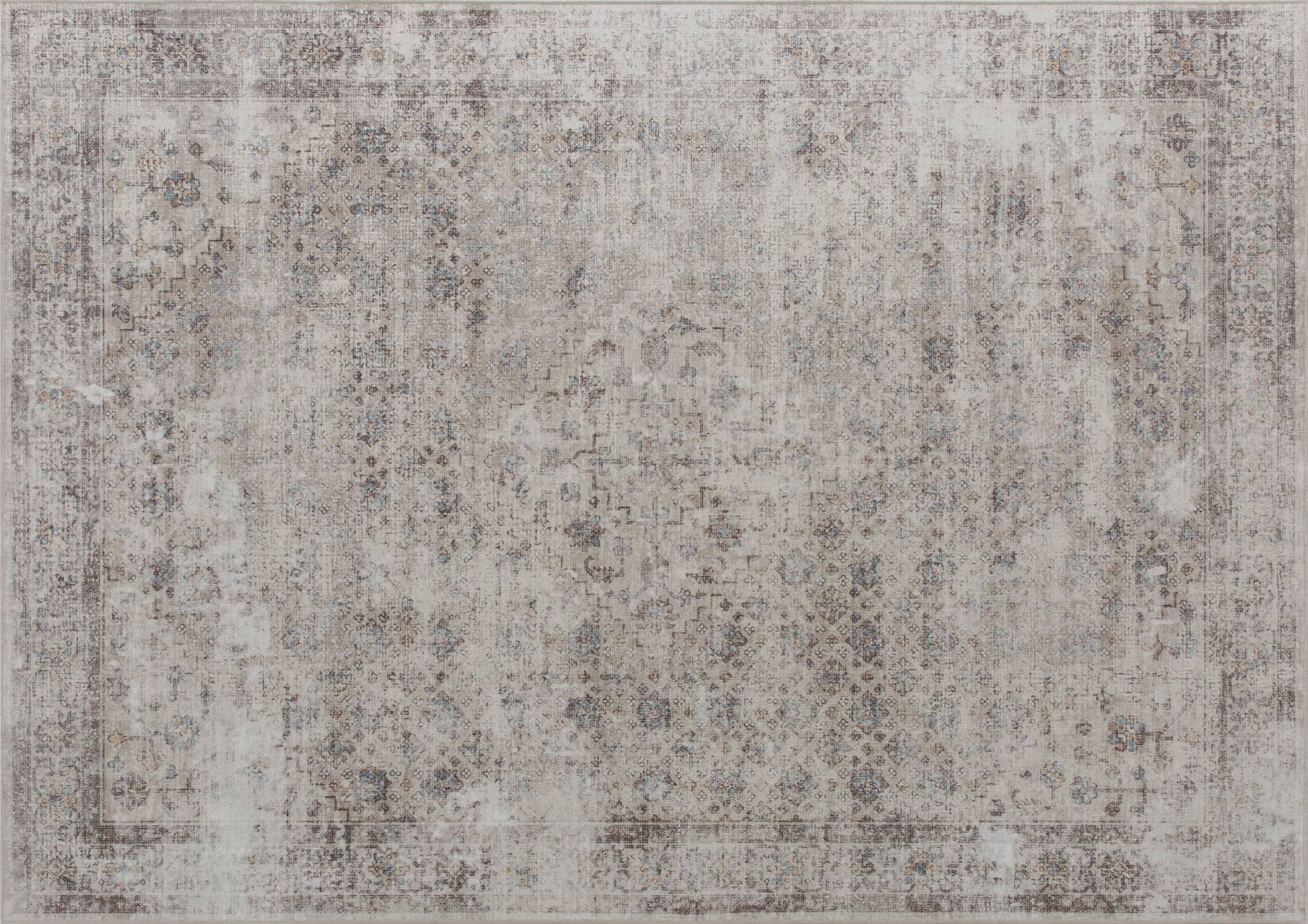 Homcom Machine Washable Area Rug 5x7 Non-Slip