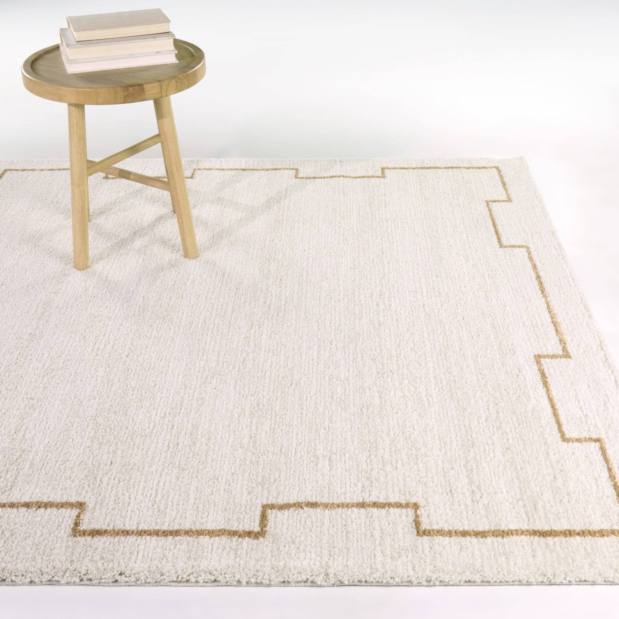Balta Rugs Clive Transitional Border Area Rug Brown, Beige 63x"