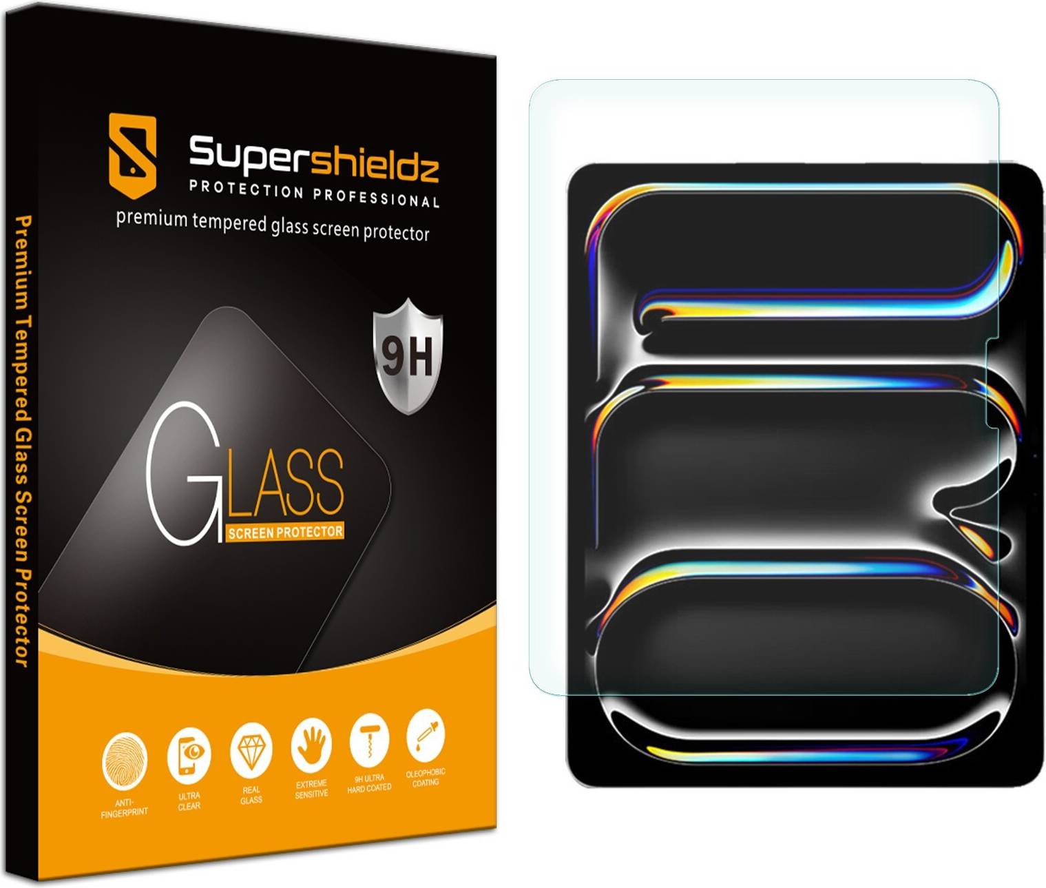 Ipad pro screen protector Supershieldz Tempered Glass Screen Protector Ipad Pro 13 Inch