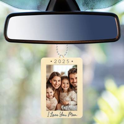 Hanging picture frames Uxcell 3pcs Car Rear View Mirror Hanging 2.7 x 3.9 Photo Frame