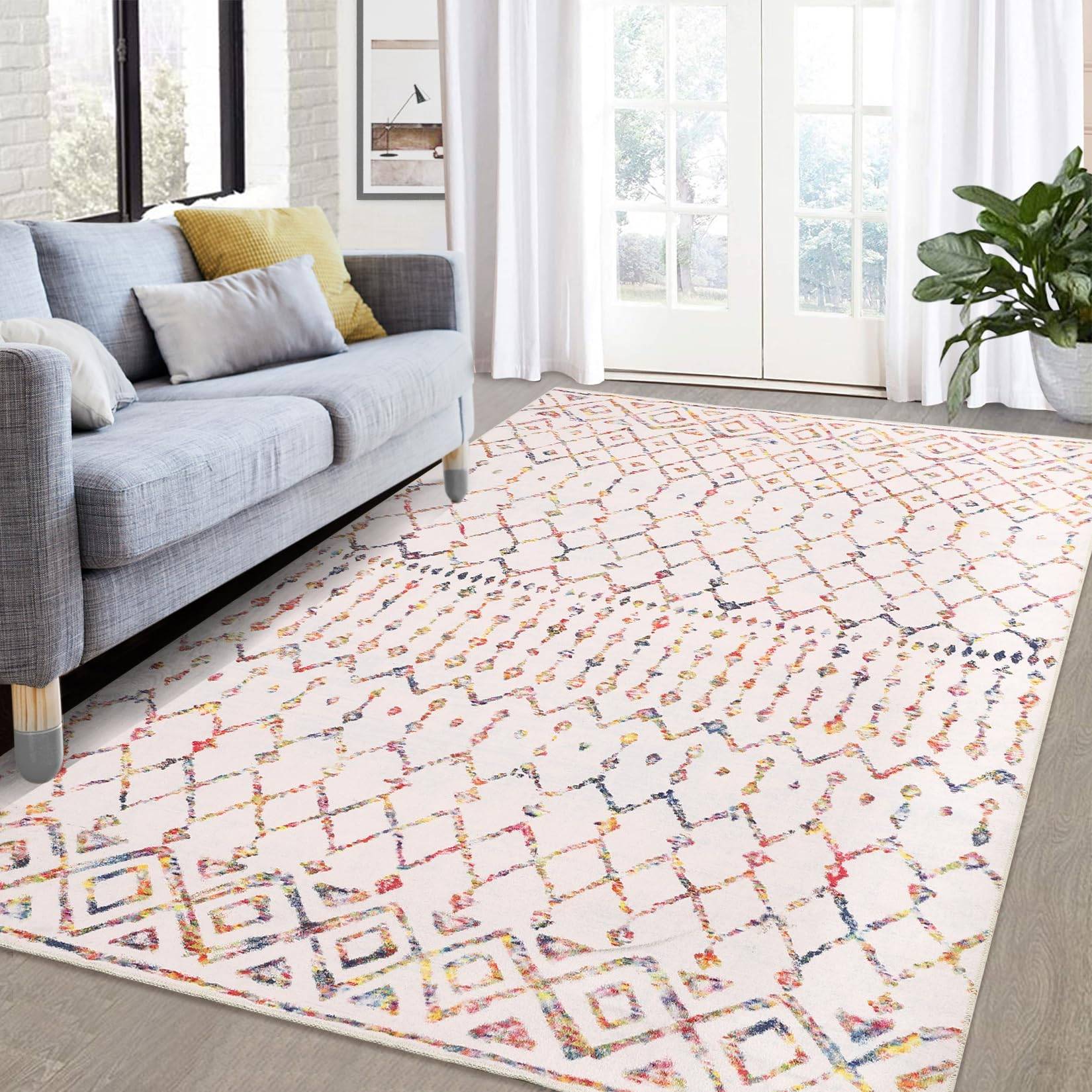 Machine washable area rugs Garvee Machine Washable Area Rug 5x7