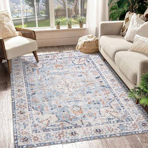 Machine washable area rugs Garvee Machine Washable Area Rug 5x7