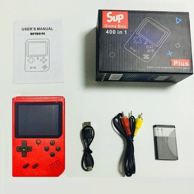 A Red Retro Classic Handheld Game Console