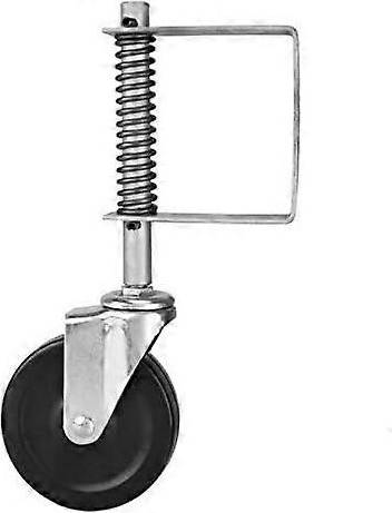 Kikidex Rubber Gate Wheel Spring Loaded Swivel Caster