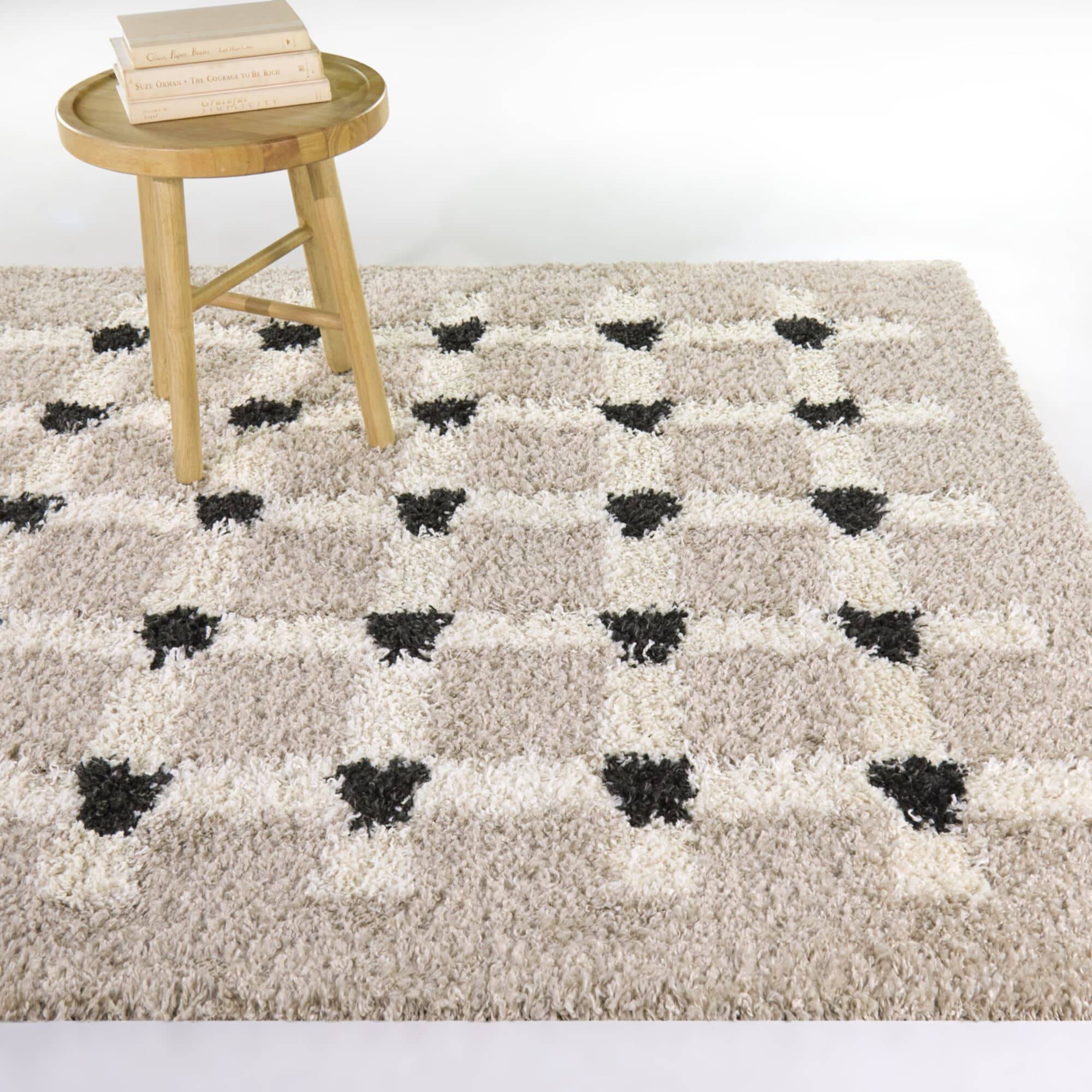 Balta Rugs Stewart Trellis Shag Area Rug Beige