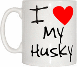 TeeTreeDesigns I Love Heart My Husky Cup & Mug