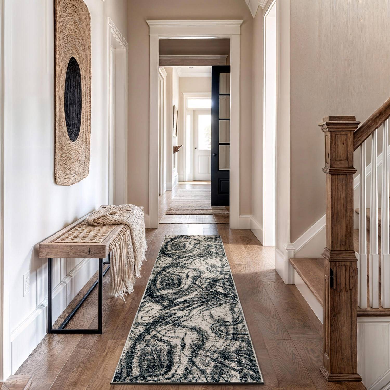 World Rug Gallery Transitional Bohemian Area Beige