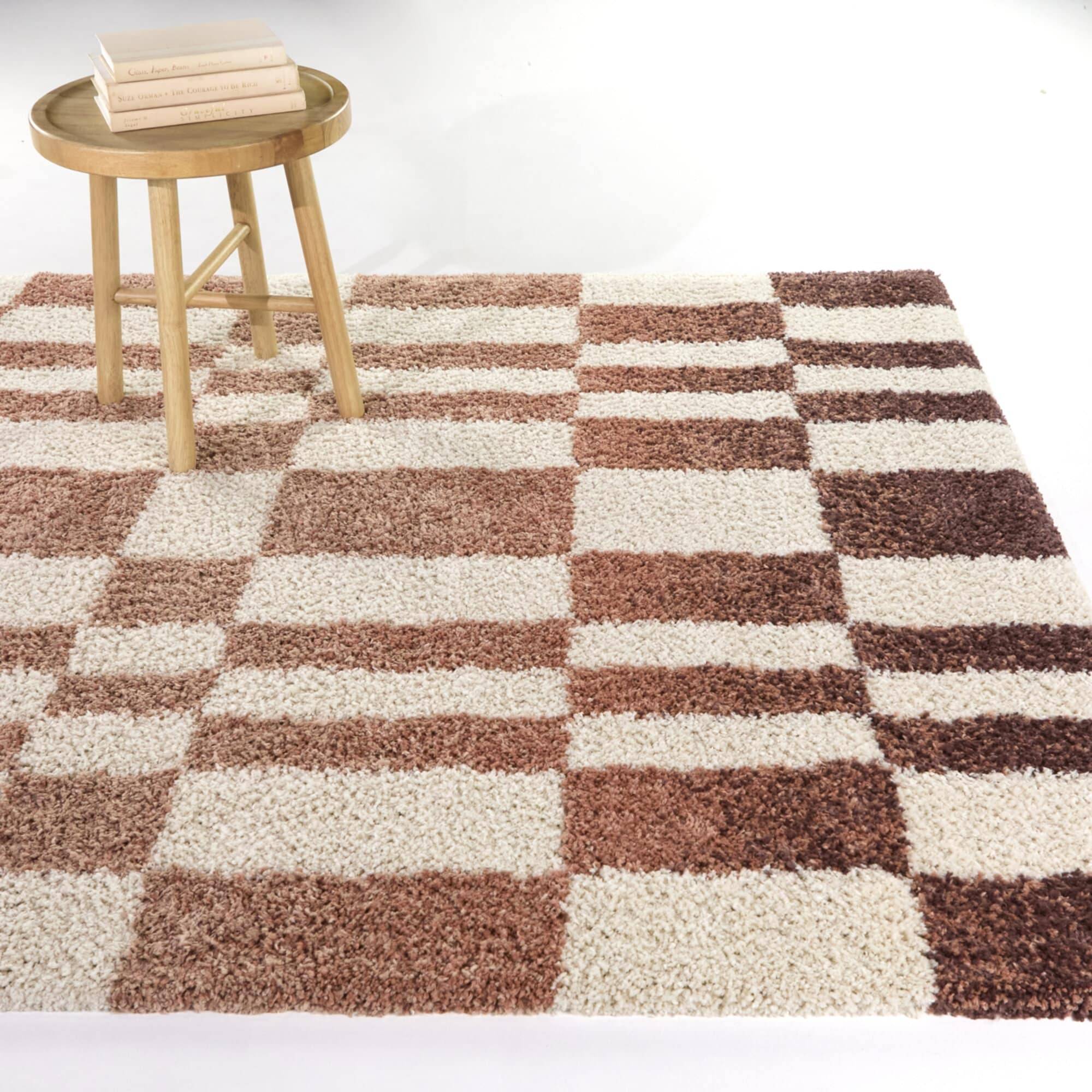Balta Vintage Geometric Area Rug Pink