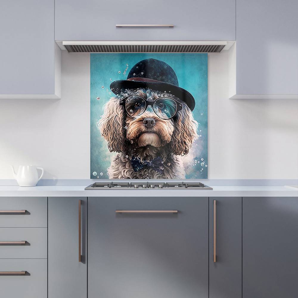 Warren Reed Designer Cockapoo Dog Splashart 75 x 70 x 0.6 cm Splash Guard