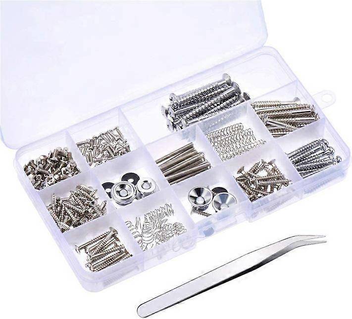 Kikidex Guitar Screw Kit Spring Strap Buckle Set