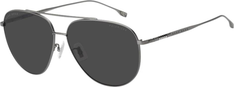 HUGO BOSS 1296/F/S R80/M9 - Semi Matte Ruthenium Grey