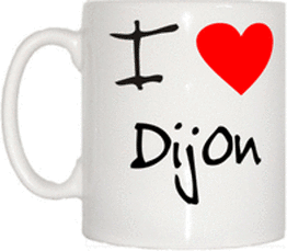 TeeTreeDesigns I Love Heart Dijon Cup & Mug
