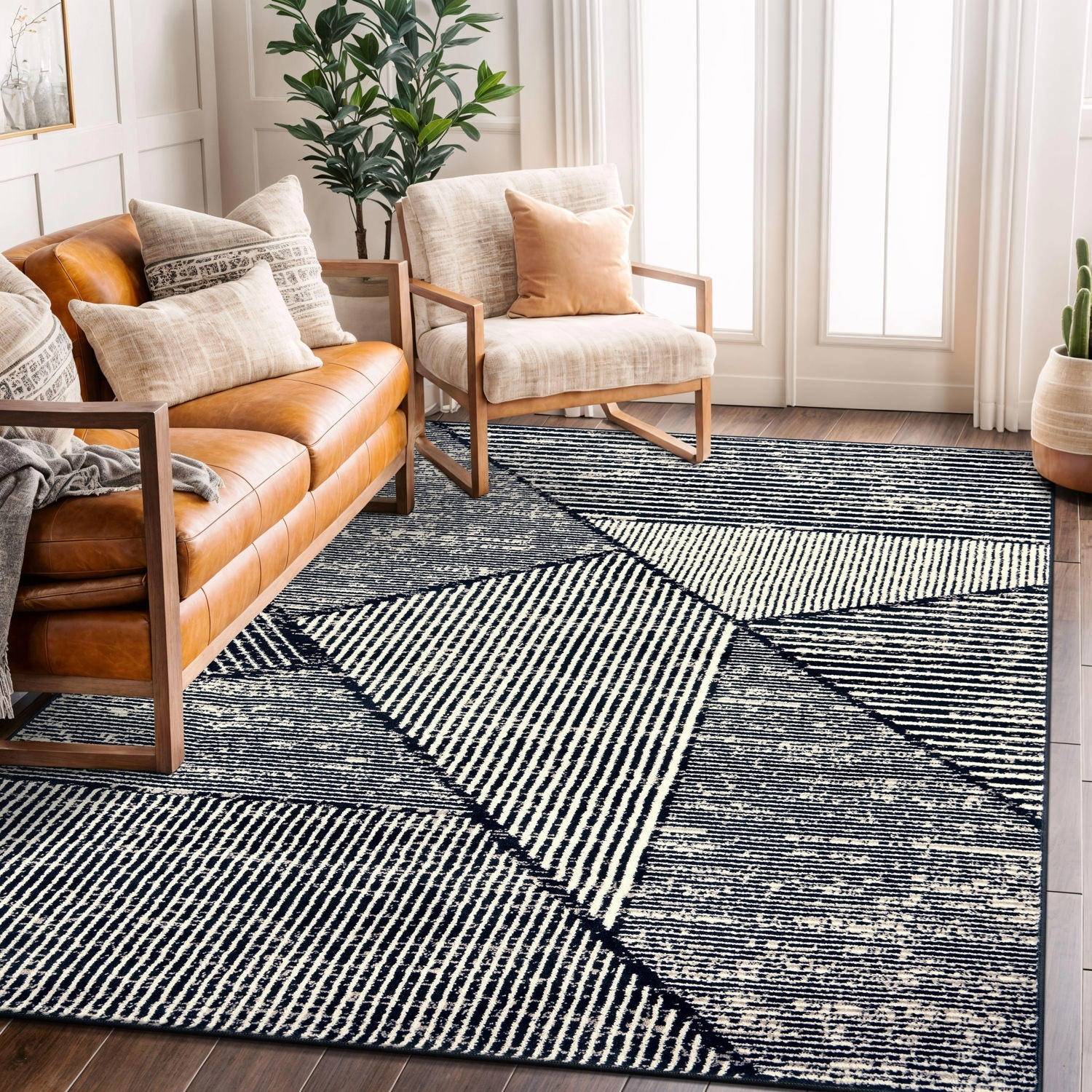 World Rug Gallery Modern Geometric Area