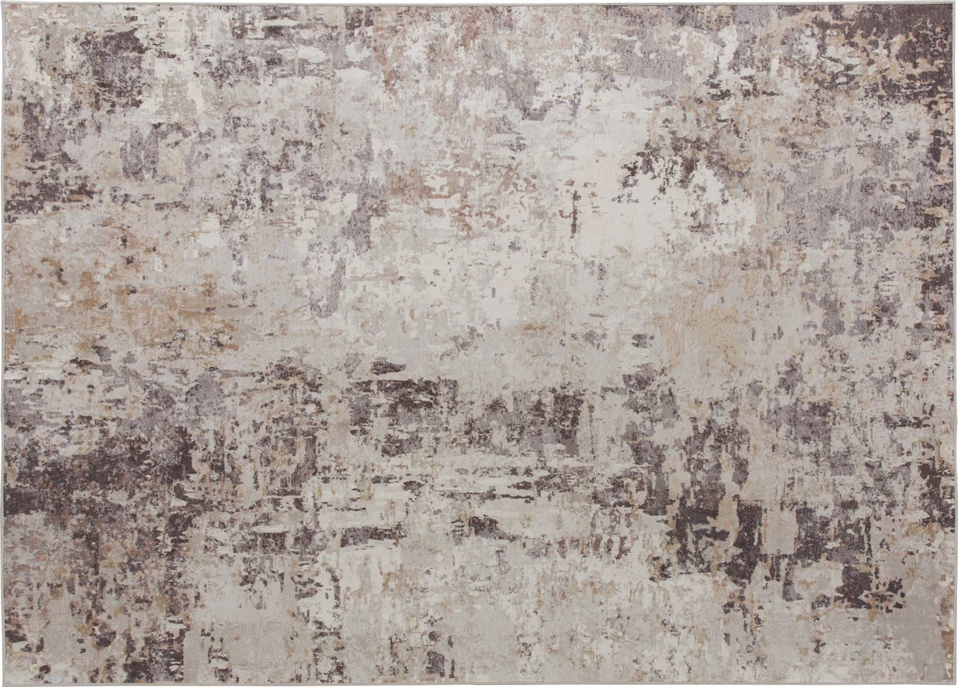 Homcom Machine Washable Area Rug 8x10 Mixed Brown