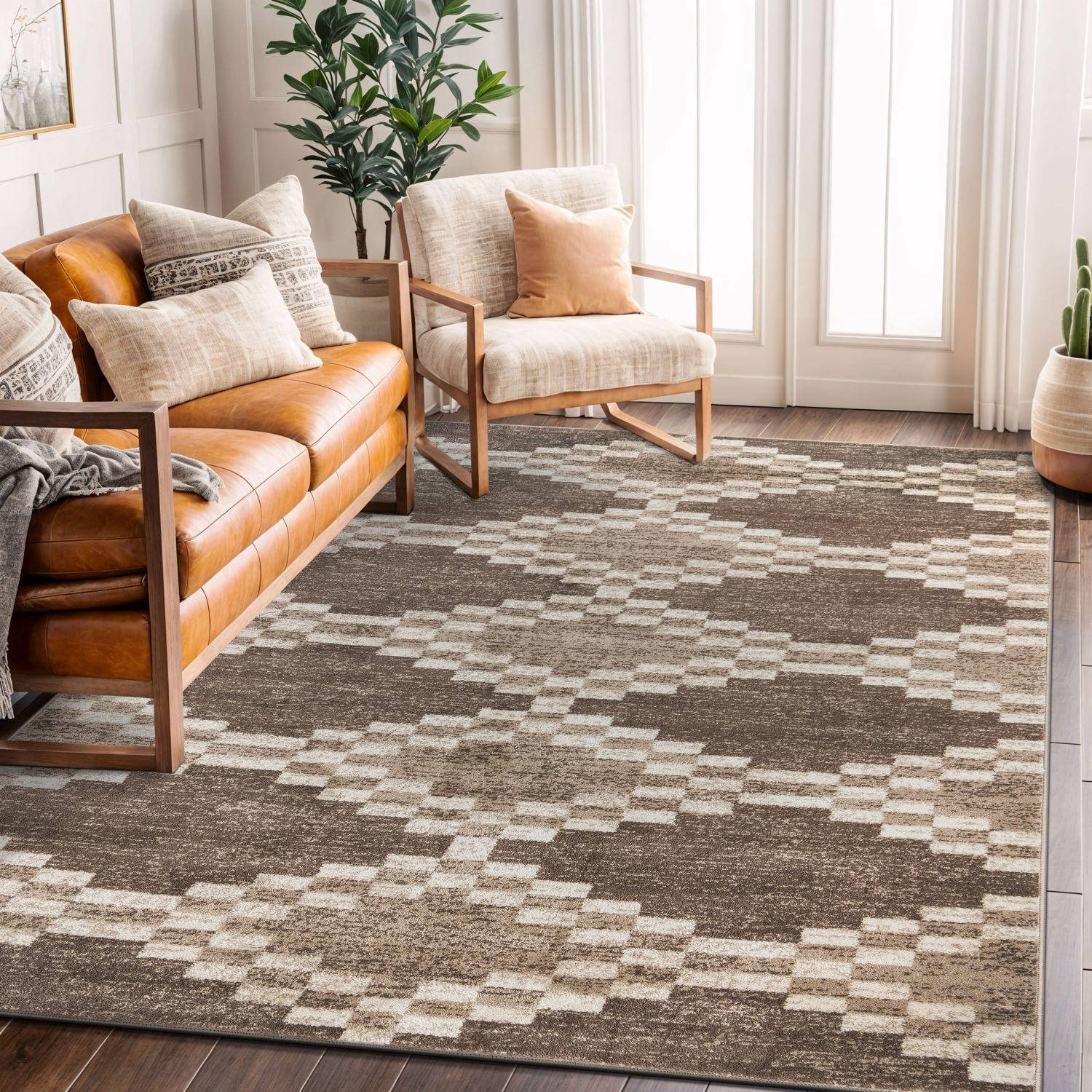 World Rug Gallery Modern Geometric Area
