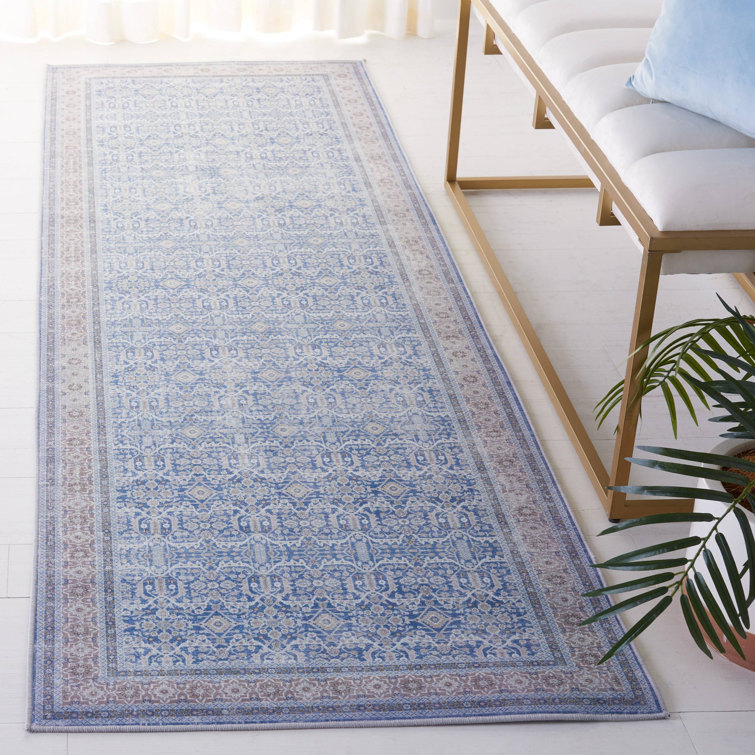 Safavieh Tucson Machine Washable Slip Resistant Rug Beige