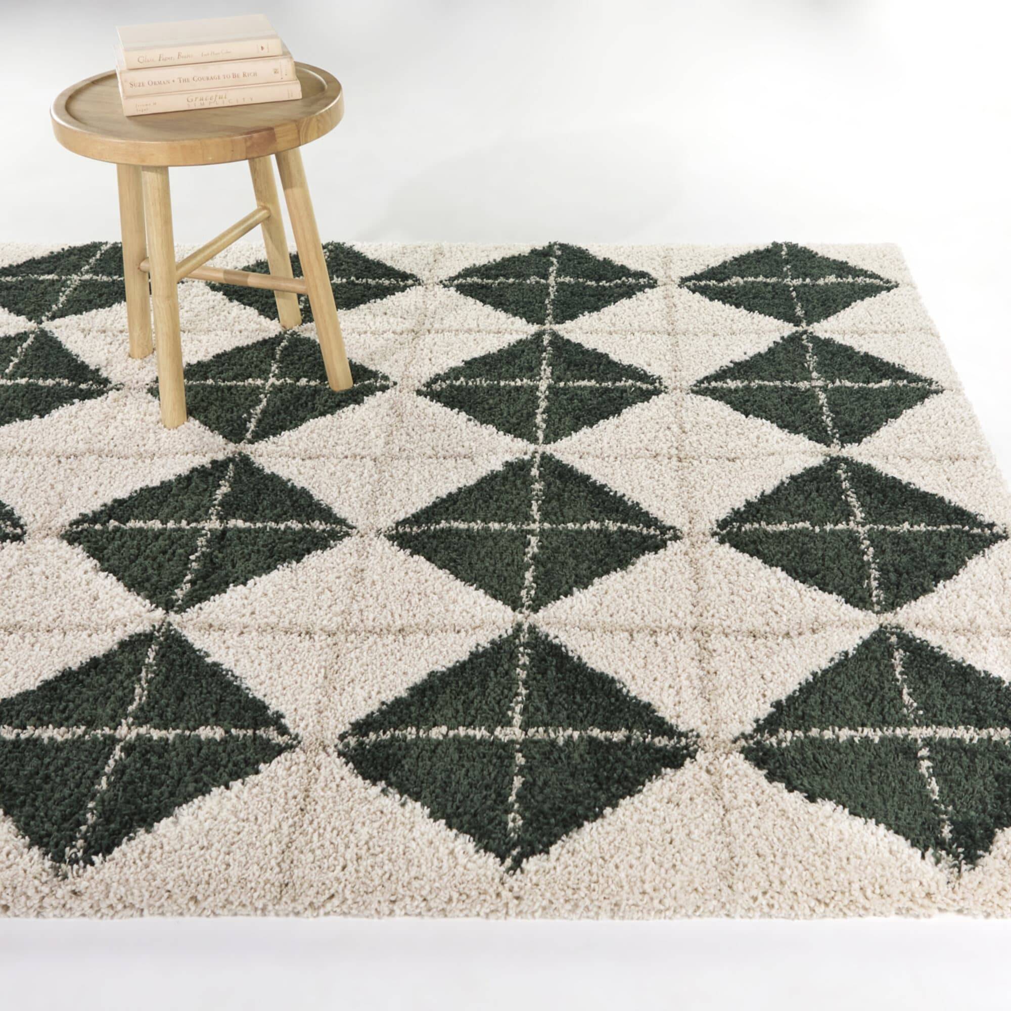 Balta Rugs Quarterman Diamond Shag Area Rug