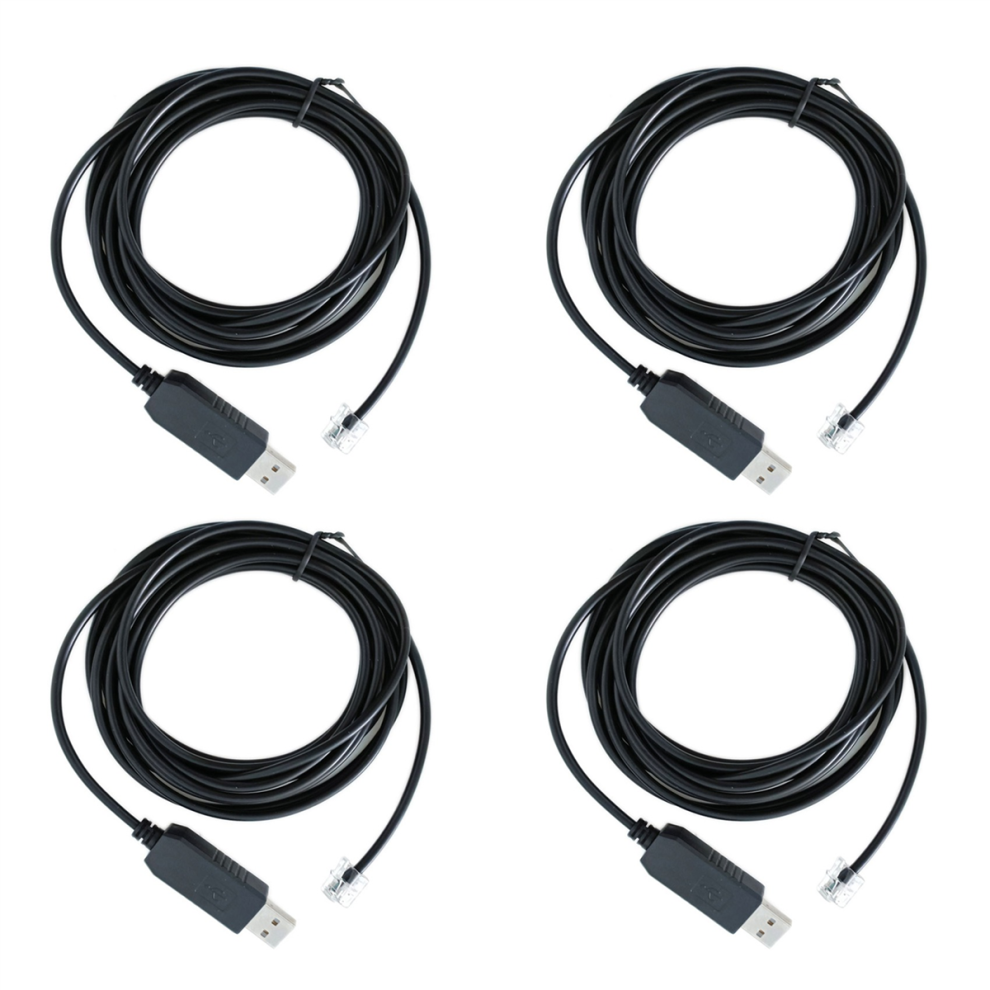 USB To RJ11 RJ12 6P4C Adapter Serial Control Cable 1.8M