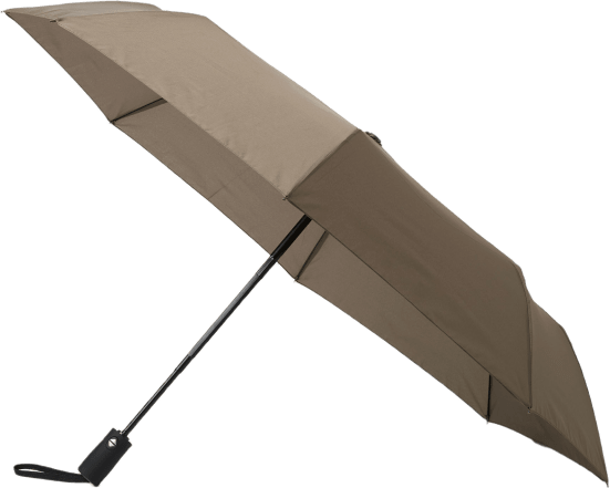 Automatiskt Paraply Rut Small - Brun