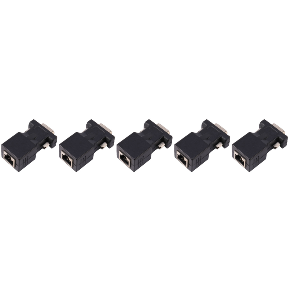 Cat5 VGA Extender Male To LAN CAT5 CAT6 RJ45