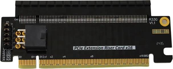 Tauoh PCI-E X16 Half Height Full Extension Riser Card