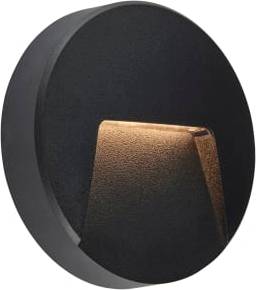 IP65 Brecon Round Integrated LED Black