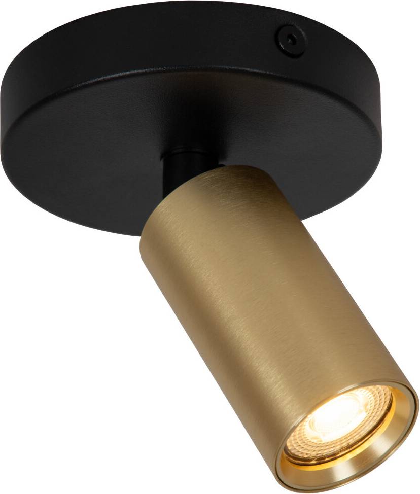 Lucide Ritmo 1L Takspotlight GU10 Mini Mässing Spotlight