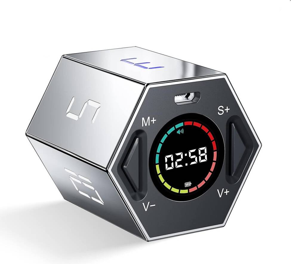 Cube timer Tomato Visual Countdown Cube Kitchen Timer