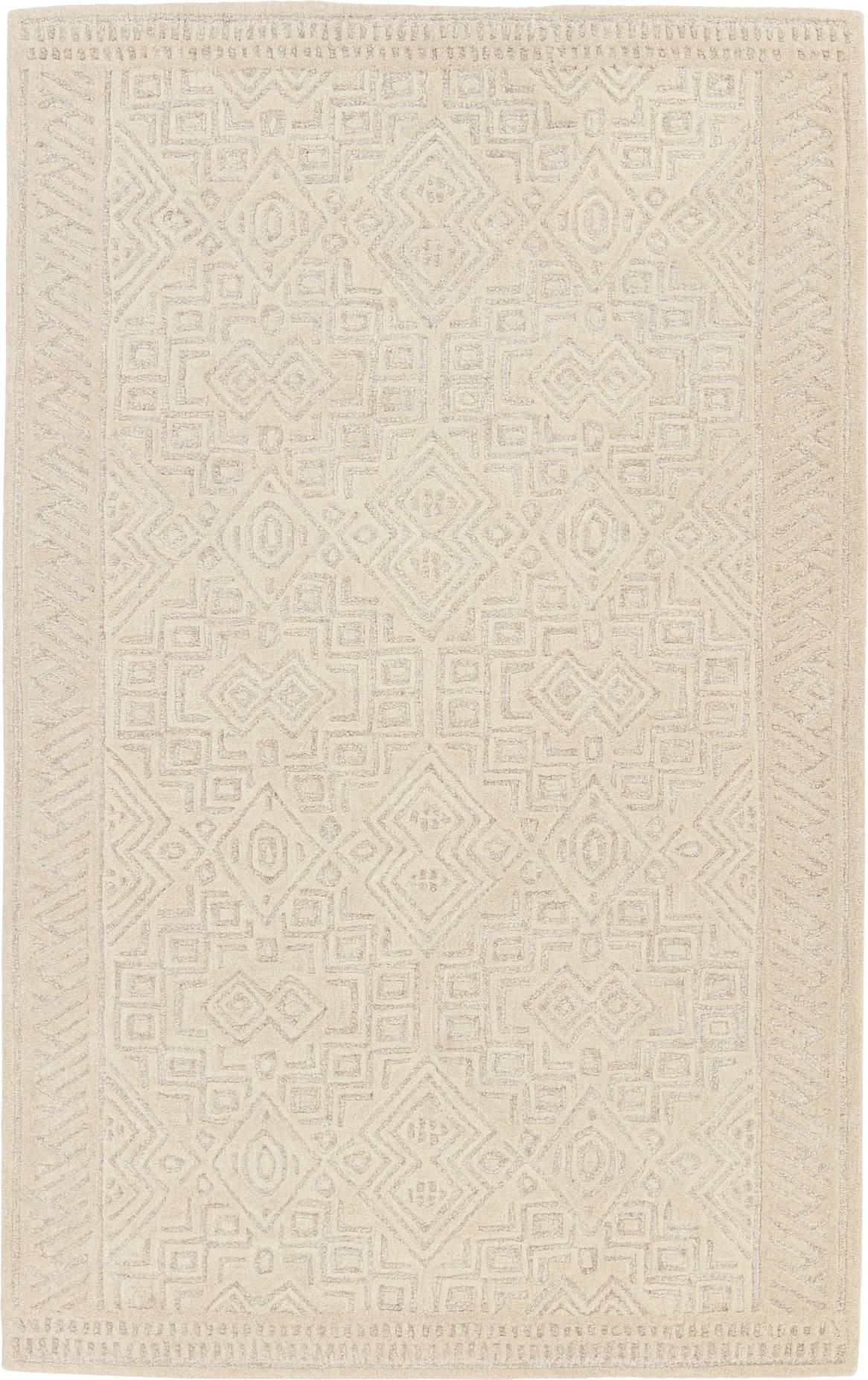 Juniper Amar Handmade Geometric Tan Gray Area Rug
