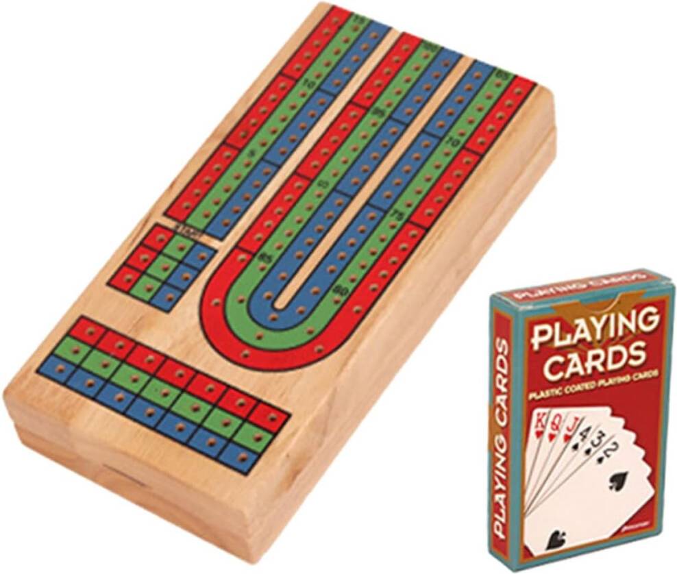 HKHBJS Traditional Cribbage Board Set