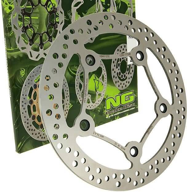 NG Round Brake Disc Silver
