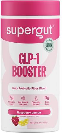 Glp 1 Supergut GLP-1 Booster Prebiotic Fiber Raspberry Lemon 5.9 oz