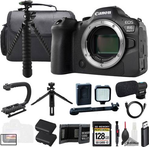 Canon r6 2 camera Canon EOS R6 II Body Mic 128GB LED Flash