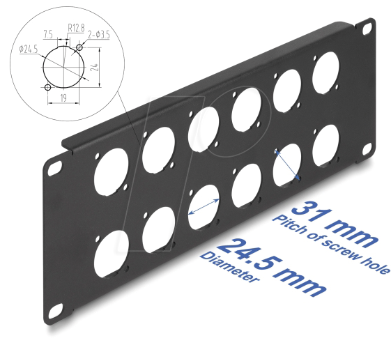DeLock Patchpanel Blank
