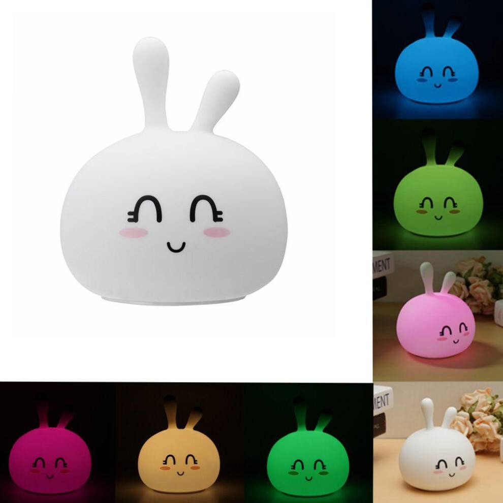 USB RGB Rechargeable Silicone LED Night Light