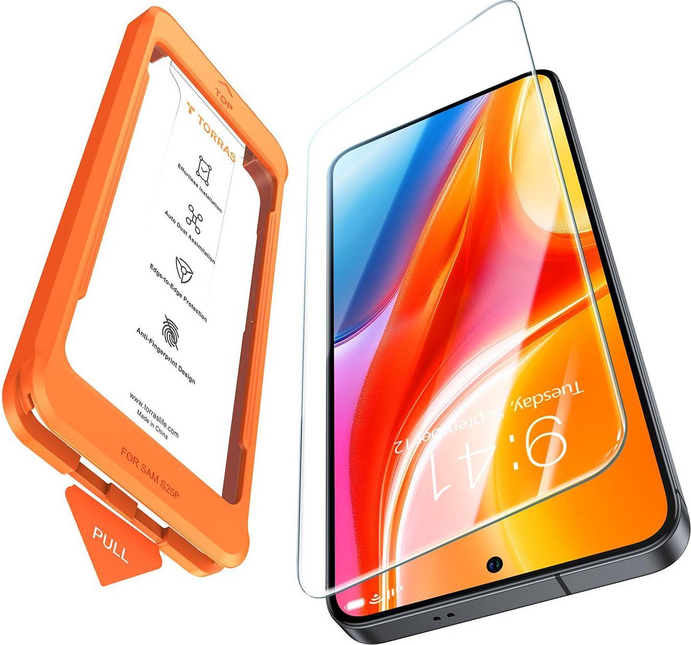 Samsung s25 screen protector Torras Samsung S25 Install Master Screen Protector Clear